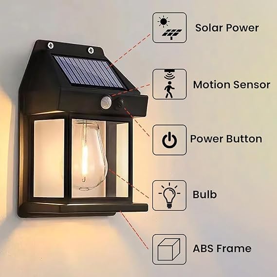 SolarGuard™ MotionSense Outdoor Solar Wall Light
