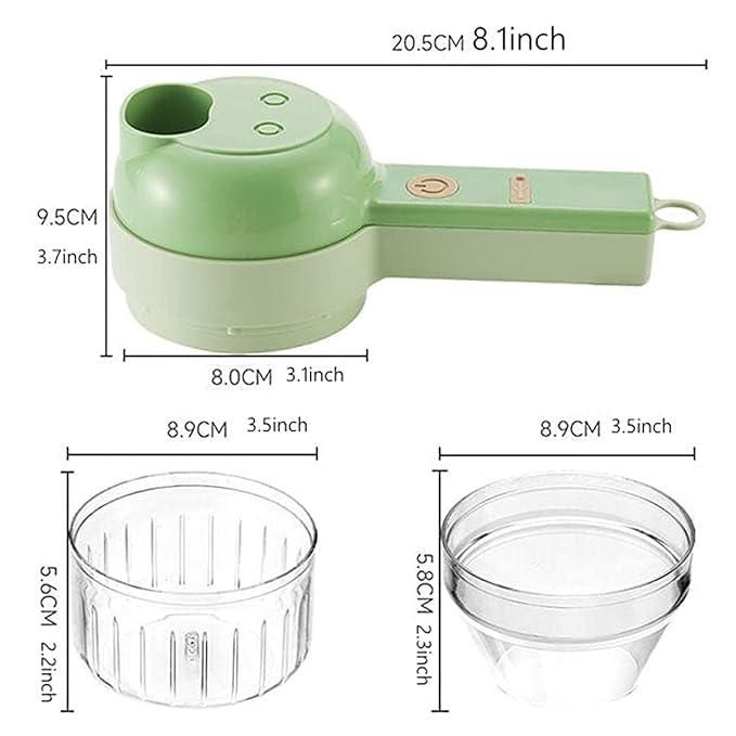 QuickSlice Pro™ 4-in-1 Wireless Electric Vegetable & Garlic Chopper