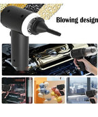 UltraPower Portable Vacuum & Wireless Air Duster – 2-in-1 High Suction Mini Cleaner for Car, Laptop & Home
