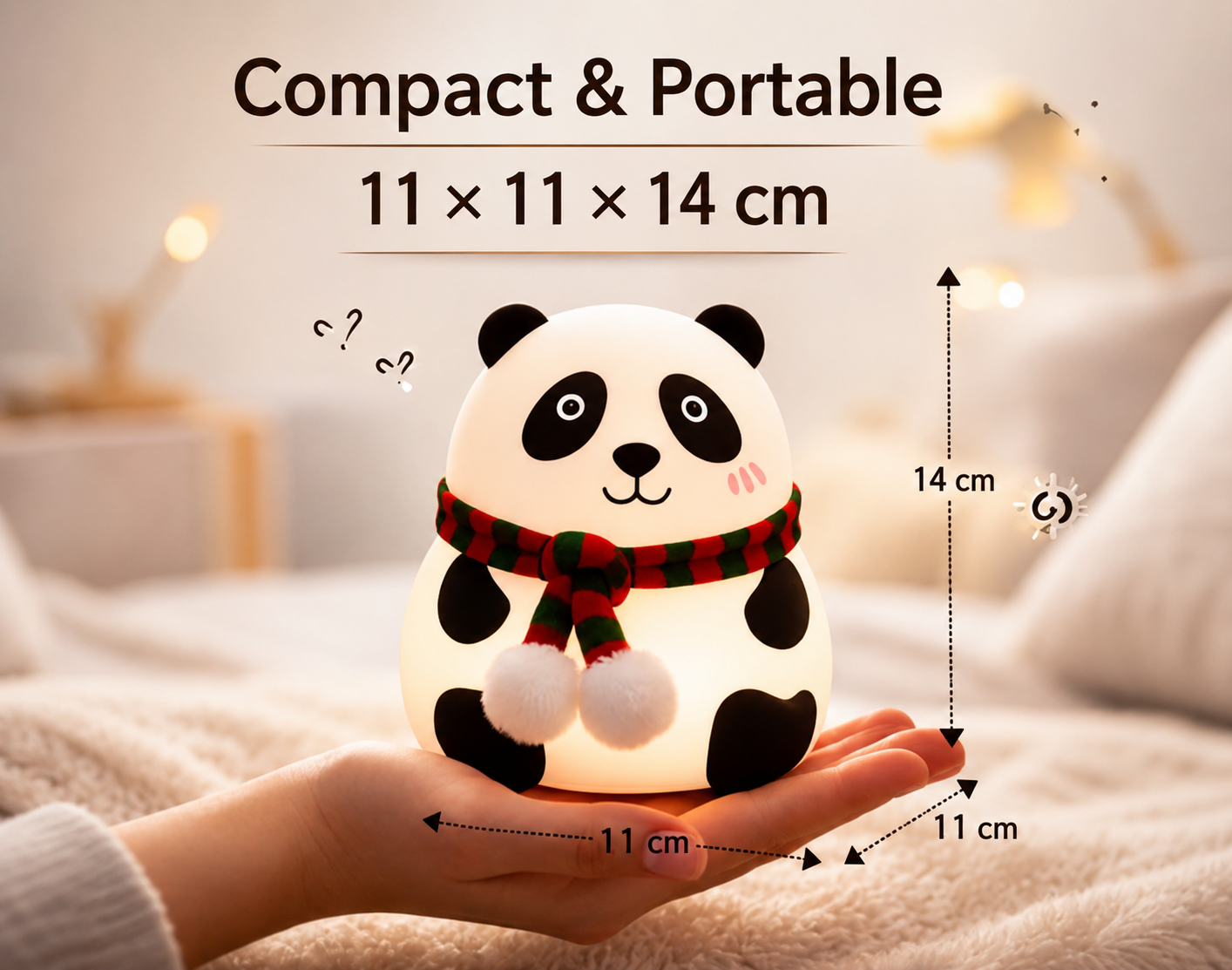 Cute Panda Silicone Night Lamp