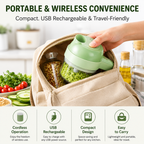 QuickSlice Pro™ 4-in-1 Wireless Electric Vegetable & Garlic Chopper