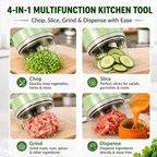QuickSlice Pro™ 4-in-1 Wireless Electric Vegetable & Garlic Chopper