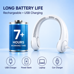 UltraCool Pro™ Portable Bladeless Rechargeable Neck Fan