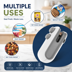 FreshLock™ 2-in-1 USB Rechargeable Mini Bag Sealer & Precision Cutter