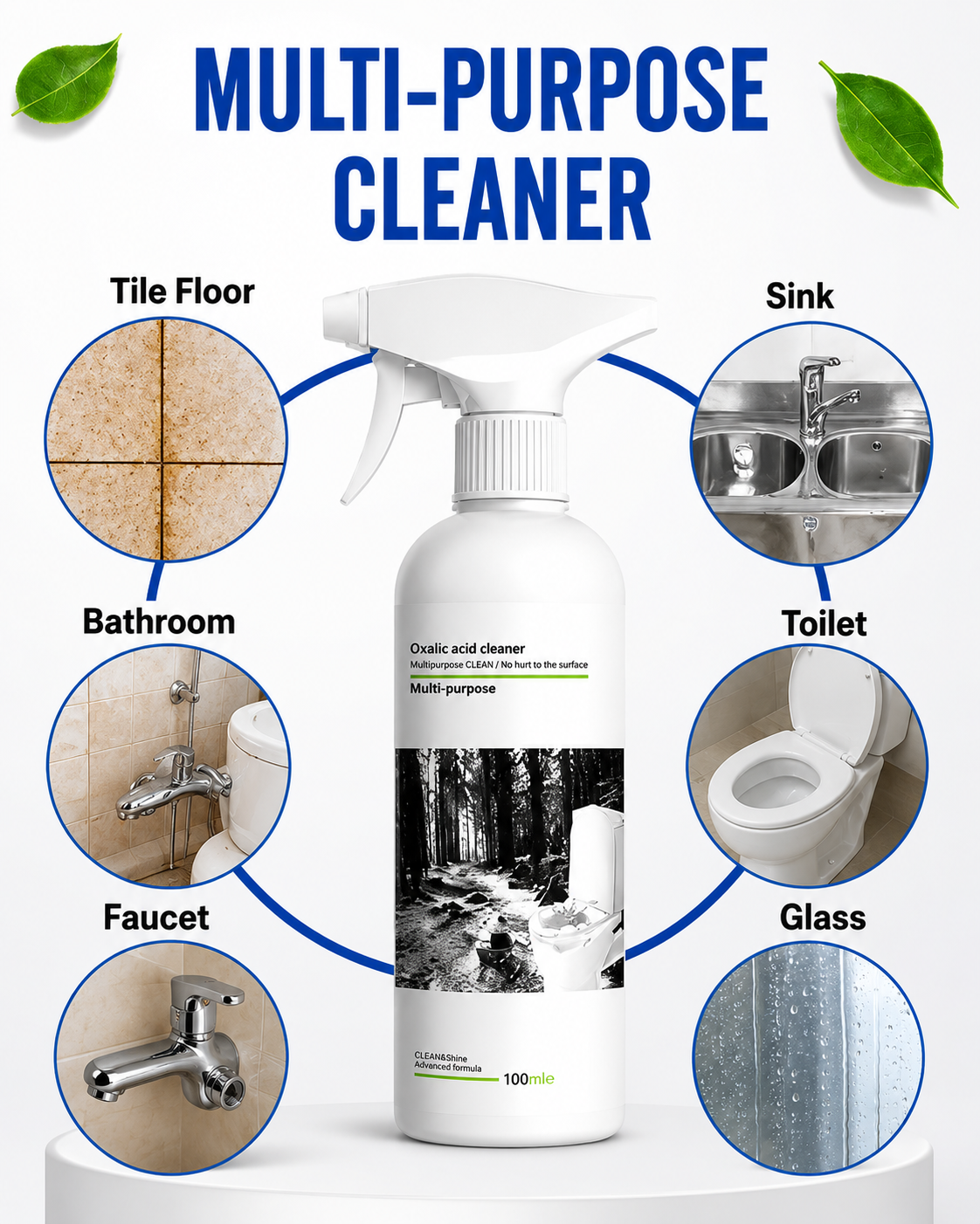 ProCleanX™ Oxalic Power Stain Remover Spray (Buy 1 Get 1 Free – Dual Pack)