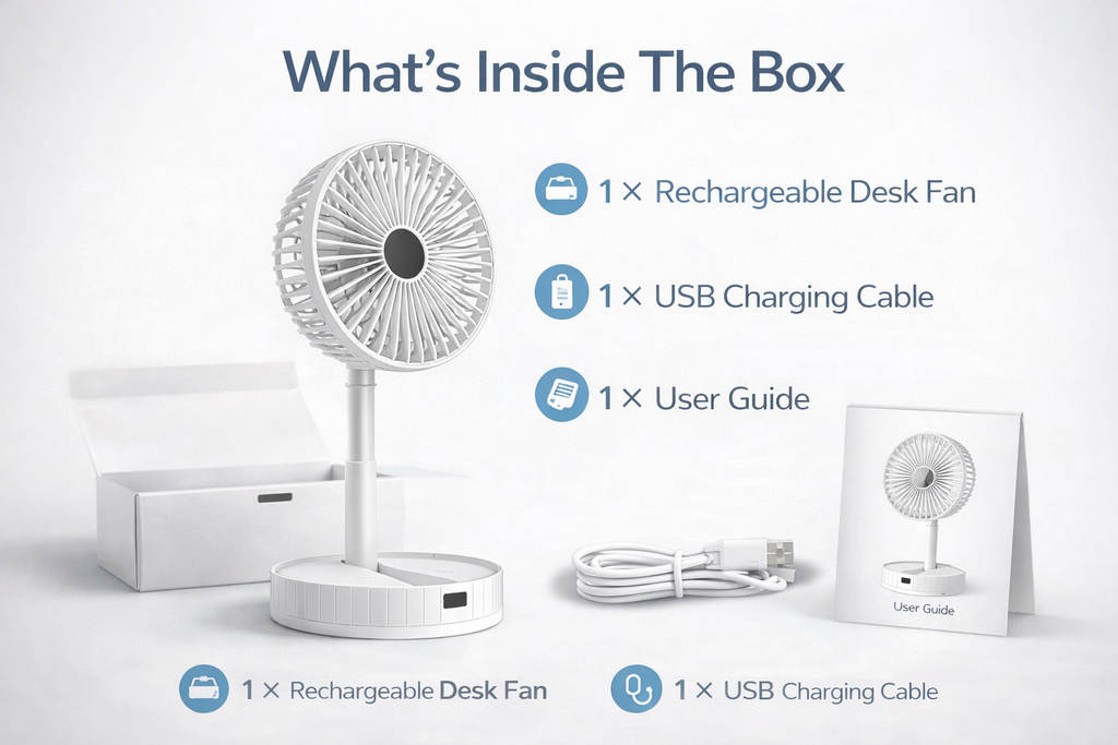 AirBreeze Pro Rechargeable High-Speed Table Fan