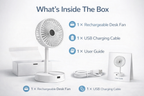 AirBreeze Pro Rechargeable High-Speed Table Fan