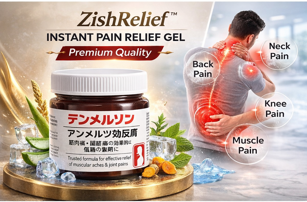 ZishRelief™ Instant Pain Relief Massage Gel – Fast Soothing Formula (Pack of 2 | 300gm Each)