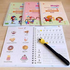 SmartKids Magic Handwriting Copybook Set (4 Books + Pen + 10 Refills)
