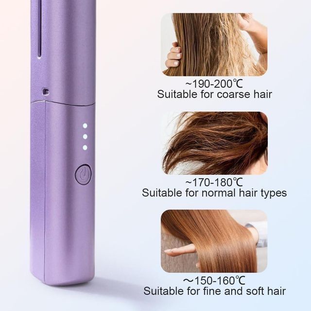 StyleGlide™ Cordless Hair Straightening Comb – Instant Smooth & Frizz-Free Styling