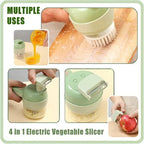 QuickSlice Pro™ 4-in-1 Wireless Electric Vegetable & Garlic Chopper