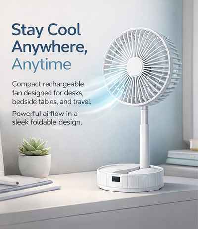 AirBreeze Pro Rechargeable High-Speed Table Fan