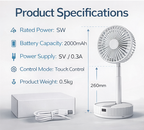 AirBreeze Pro Rechargeable High-Speed Table Fan
