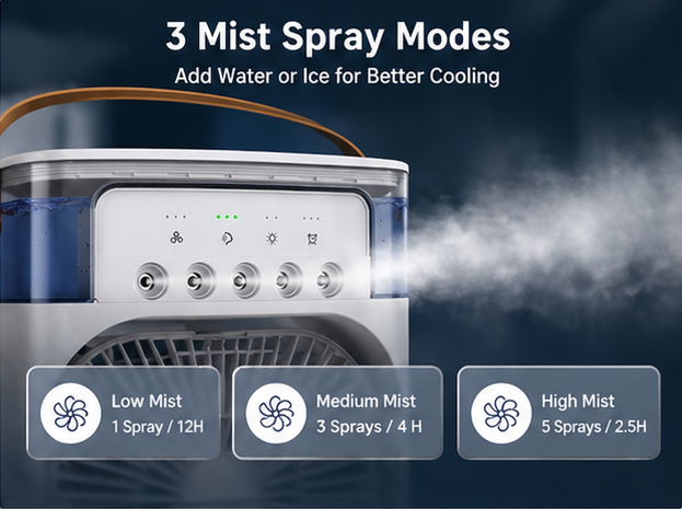ArcticGlow™ Pro Intelligent Mini Air Cooler