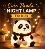 Cute Panda Silicone Night Lamp for Kids