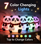 Cute Panda Silicone Night Lamp for Kids