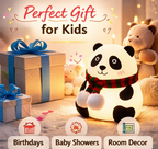 Cute Panda Silicone Night Lamp for Kids