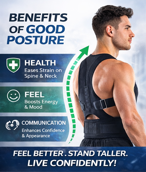 AlignEase Adjustable Posture Corrector Belt