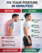AlignEase Adjustable Posture Corrector Belt