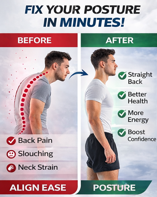 AlignEase Adjustable Posture Corrector Belt