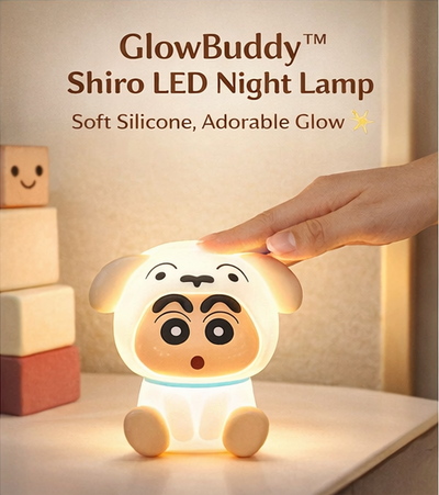 GlowBuddy™ Shiro Silicone LED Night Lamp
