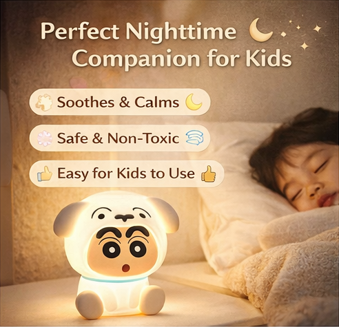 GlowBuddy™ Shiro Silicone LED Night Lamp