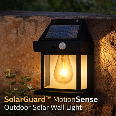 SolarGuard™ MotionSense Outdoor Solar Wall Light