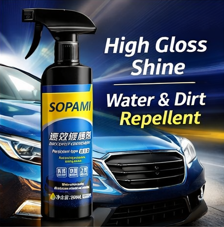 Sopami Car Ceramic Coating Spray (100ml x2) – Quick Shine & Paint Protection