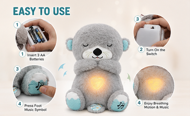 DreamNest™ Calming Breathing Teddy