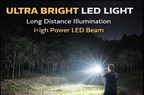 8 in 1 Portable Rechargeable Torch LED Flashlight